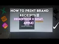 HOW TO PRINT RESTAURANT RECEIPTS 2024 STOCKX GOAT EBAY AND MORE