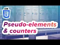 Create custom list styles in CSS using pseudo elements and counters