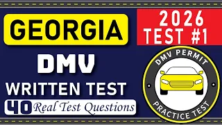 Georgia DMV Written Test 40 Real GA DDS Permit Questions Answers Driver s License Test Prep