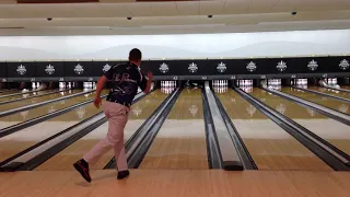 INSANELY FAST Possibly Worlds Fastest Bowling Strike Fred Flintstone Style Thrown By Osku Palermaa 