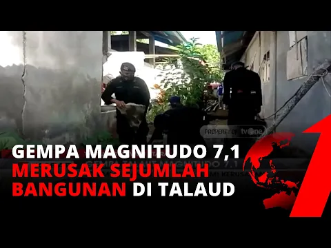 Gempa Bermagnitudo 7,1 Guncang Talaud, Sejumlah Bangunan Warga Rusak | tvOne