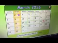 Starfall let s make a calendar march 2026