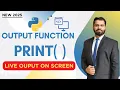 print Function in Python Explained Master Output in 5 Minutes Python for Beginners 2025