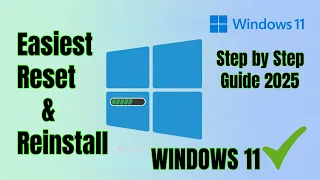 Easiest Way To FULLY RESET Windows 11 PC Full Tutorial 