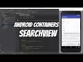 Android Containers Tutorial 34 - SearchView