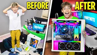 Destroying Our Son s GAMING SETUP Then Surprising him with NEW ONE