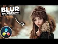 How To BLUR The BACKGROUND In Davinci Resolve Studio