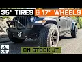Stock Jeep Gladiator JT 35x12 5R17 Tires 17x9 Wheels - W T Fitment