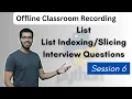 S6 - Learn Python Lists List Operations and Slicing Interview and Machine Test Practice