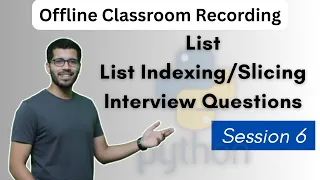 S6 - Learn Python Lists List Operations and Slicing Interview and Machine Test Practice