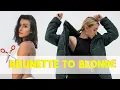 BRUNETTE TO BLONDE HAIR TRANSFORMATION