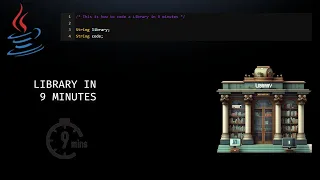 JAVA IN MINUTES - How to code a Library Management System in 9 MINUTES