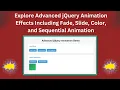 Advanced jQuery Animation Effects Interactive UI Demo Tutorial