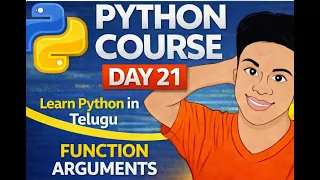 Python Day 21 Function Arguments in Python Telugu Types of Arguments Explained with Examples