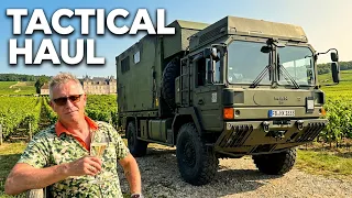 MILITARY TRUCK on a CHAMPAGNE RUN! | MAN HX60 ExMo - Roll In, Fire, Roll Out!