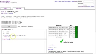 Codingbat - common