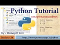 Python Tutorial for Beginners swap two numbers in python