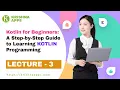 Kotlin for Beginners Hello World Programming