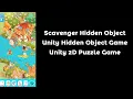 Scavenger - Unity Hidden Object Game Unity 2D Puzzle Game Template 2D Game Unity