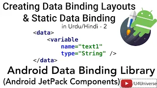 Android Data Binding-2 Creating Binding Layout Binding Static Data U4Universe