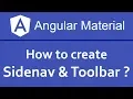 Angular Material Tutorial in Hindi Sidenav and Toolbar