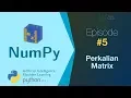 Belajar NumPy Python Data Analisis - Perkalian matrix