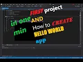 One min C tutorial Hello World console app C sharp