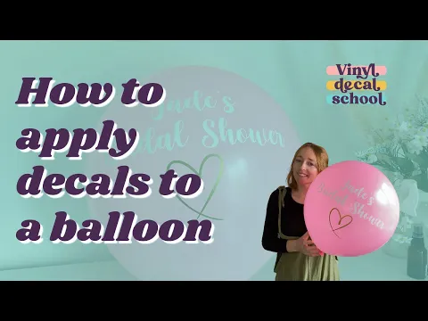 Download MP3 How To Apply Decals To A Balloon // Vinyl Tips // Cricut Beginner Tutorial