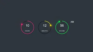 Digital Clock using Html CSS SVG Javascript Simple Javascript Project