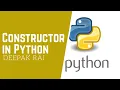 Constructor in Python Python Tutorial