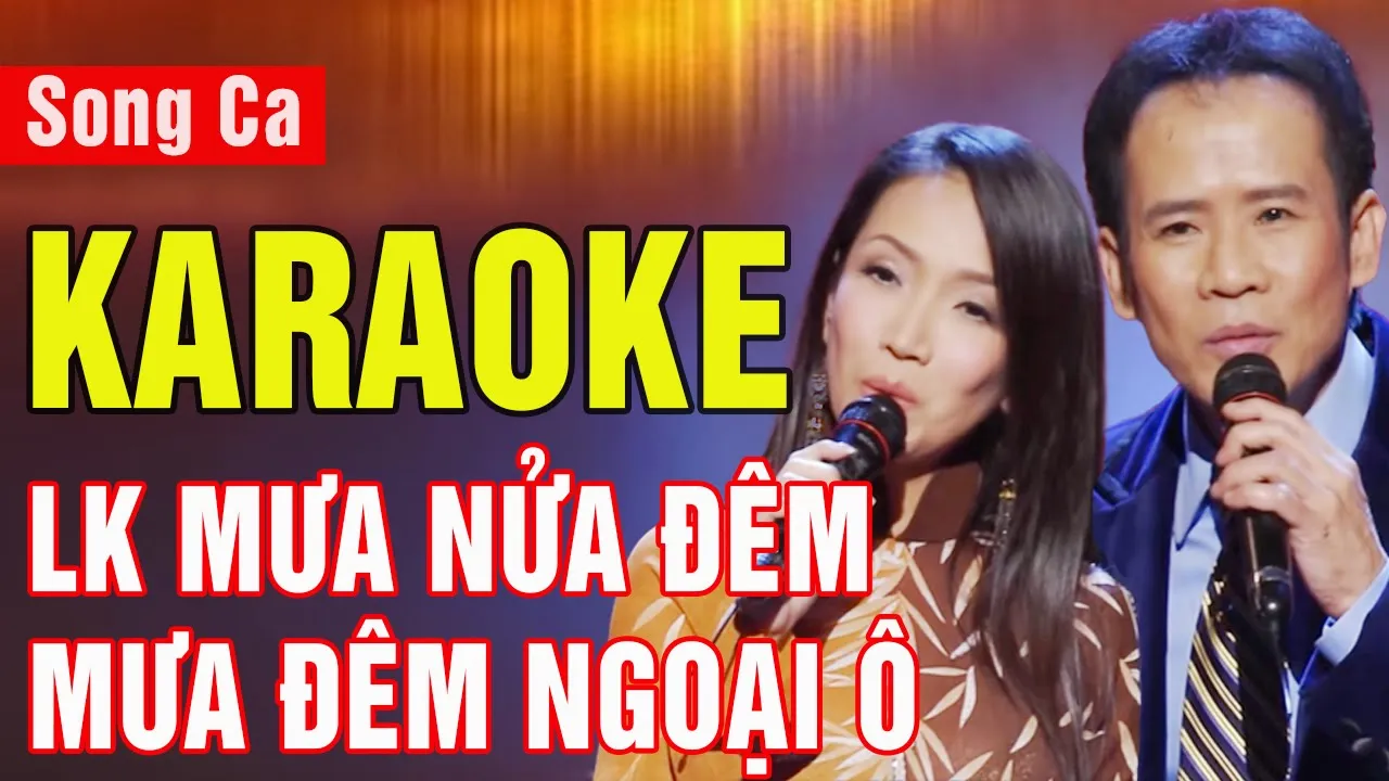 LK Mưa Nửa Đêm, Mưa Đêm Ngoại Ô Karaoke Song Ca | Tuấn Vũ - Mỹ Huyền | Asia Karaoke Beat Chuẩn