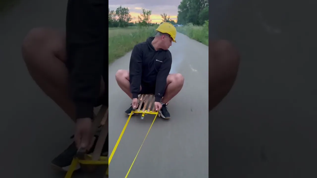 Asphalt Sledging Stunt