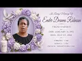 Service of Thanksgiving for the late Ender Deanna Robinson of Yambou