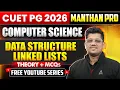 CUET PG 2026 Computer Science Data Structure Linked Lists Theory MCQS