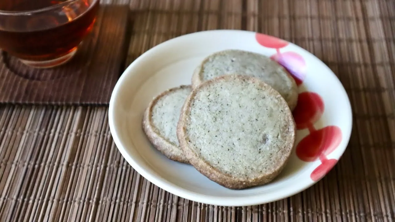 Hojicha Shortbread Cookies - Japanese Cooking 101