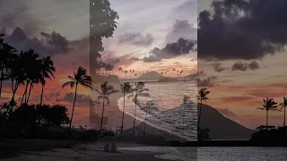 Honolulu 23 black red gold skies
