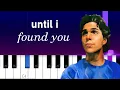 Download Lagu Stephen Sanchez - Until I Found You  | Piano Tutorial