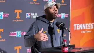 Vols RB coach De Rail Sims meets with the media during New Mexico State week Tennessee Football