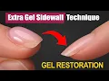 Nails growing upward EXTRA strengthening square restoration no forms