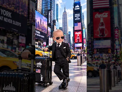 Em bé bond đang ở newyork, Mỹ
