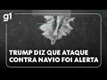 Download Lagu Jornal Hoje: Trump diz que ataque serve de alerta para que ninguém tente mandar droga para os EUA