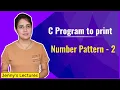 Number Pattern 2 Printing Pattern in C C Programming Tutorials