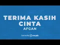Terima Kasih Cinta - Afgan (KARAOKE VERSION)