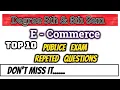 Degree E commerce And Javascript important Questions with Program