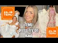 Temu dress try on haul Temu Pjs Huge Temu Haul Summer 2024 Clothes Hotmess Momma Vlogs