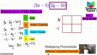 Multiplying Polynomials Different Variables Example 2