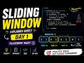 Placement Diary Day 1 - Sliding Window Pattern Explained DSA Interview Prep