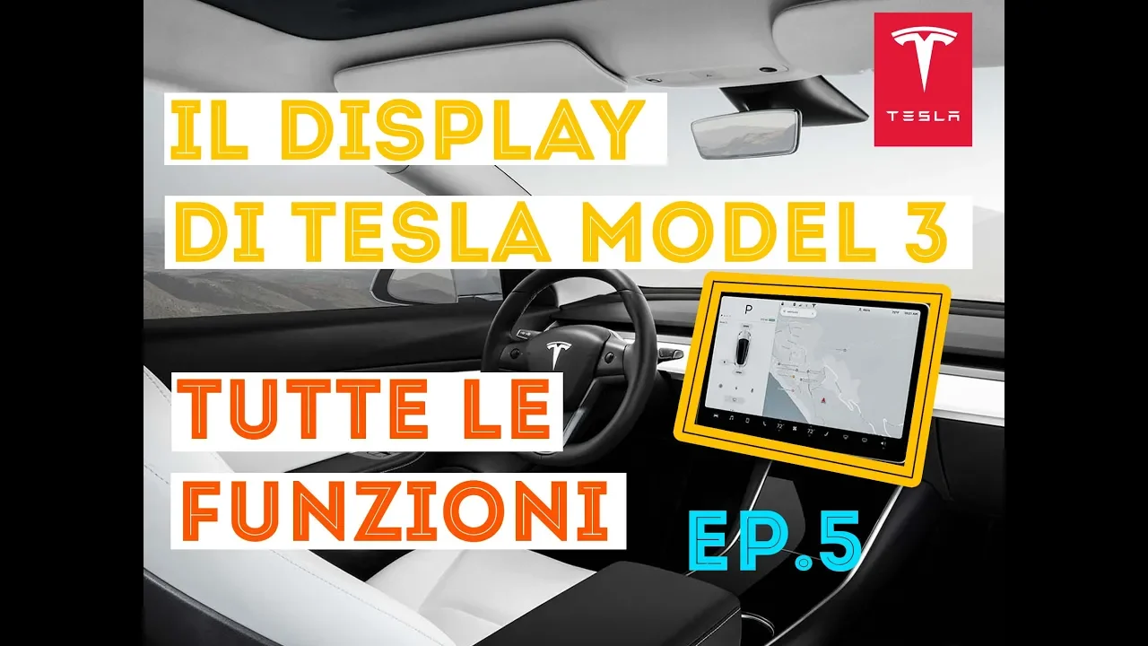 Tesla Model 3, tutto passa dal display centrale