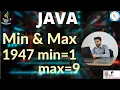 Smallest Largest Digit in a Number Java tutorial for beginners Java in Hindi Java programming