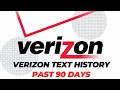 View Verizon text history past 90 days